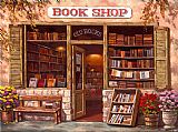 Sung Paintings - Book Shop by Sung Kim